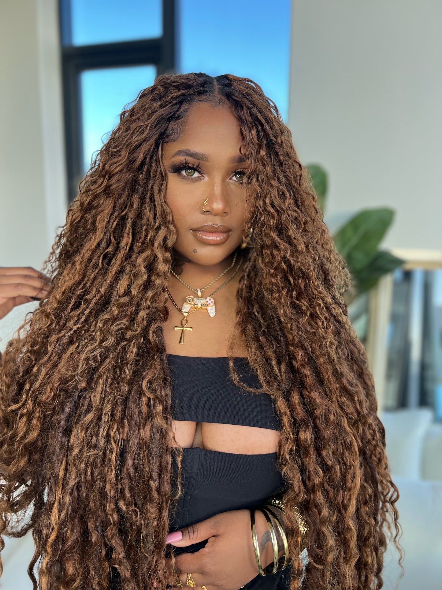 Human Hair Waterfall Locs Tutorial