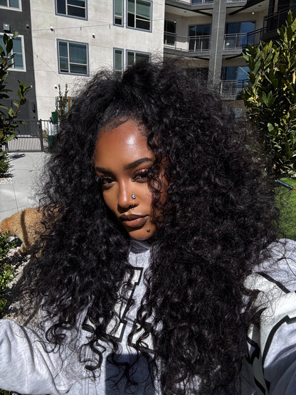 Raw Indian Loose Curly | HALF WIG