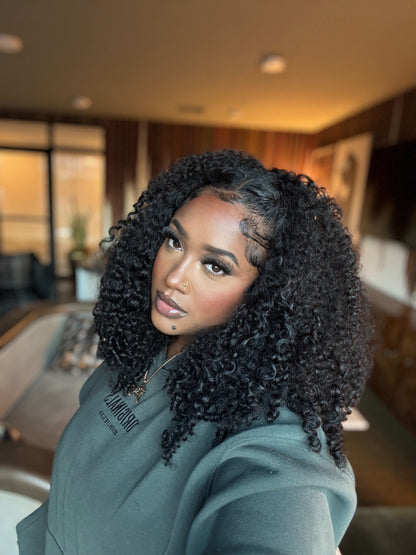 "Deep Curly" V-PART WIG
