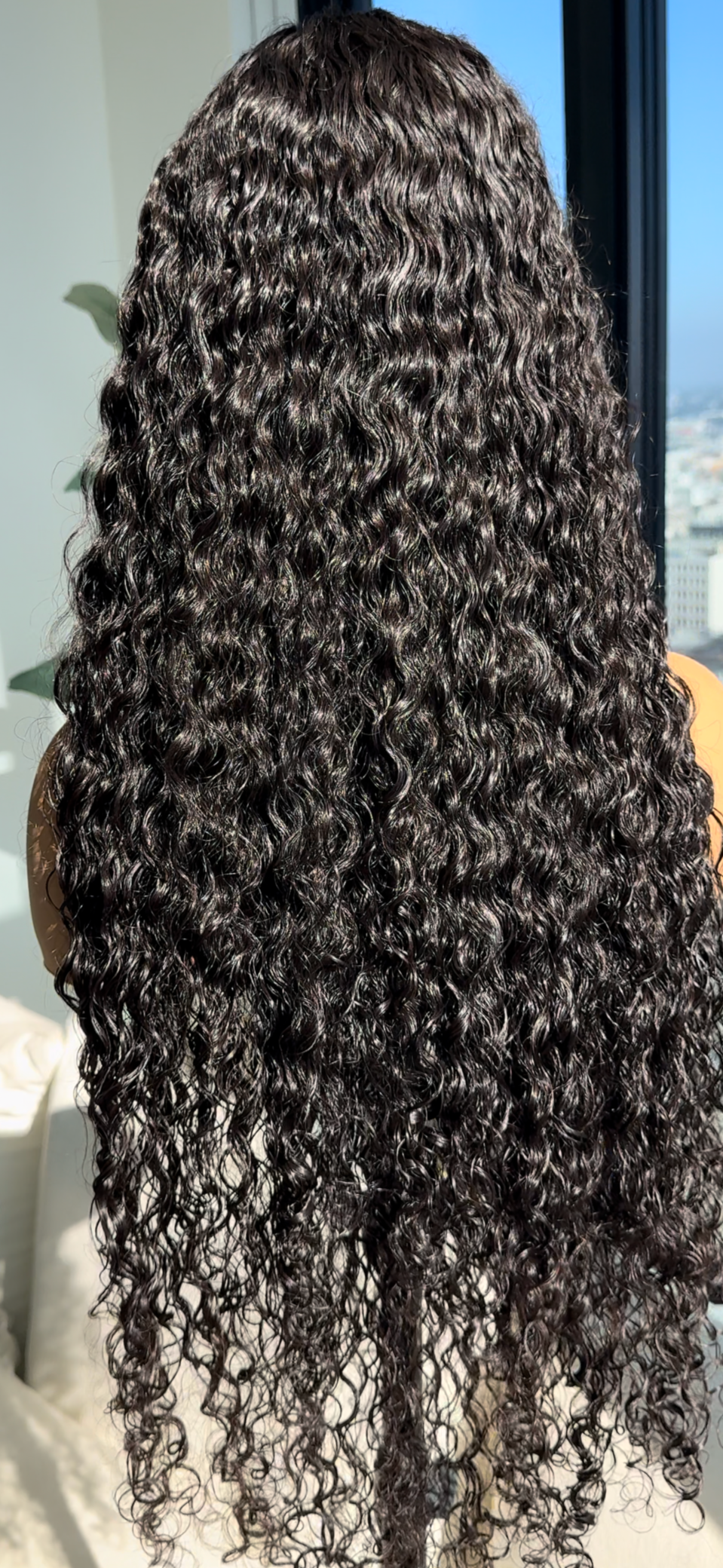 "Deep Wave " Human Hair Half Wig