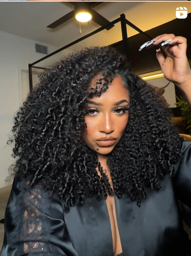 Side Part- 5x5 Hd Closure - Tight Kinky Natural Curl Wig