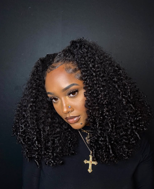 Middle Part - 5x5 Hd Closure - Tight Kinky Natural Curl Wig