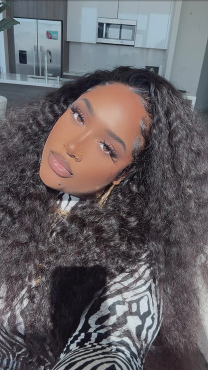 "Deep Wave " Human Hair Half Wig