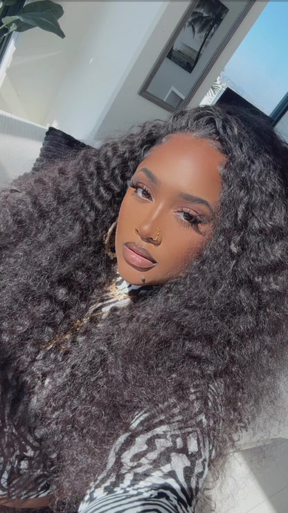 "Deep Wave " Human Hair Half Wig